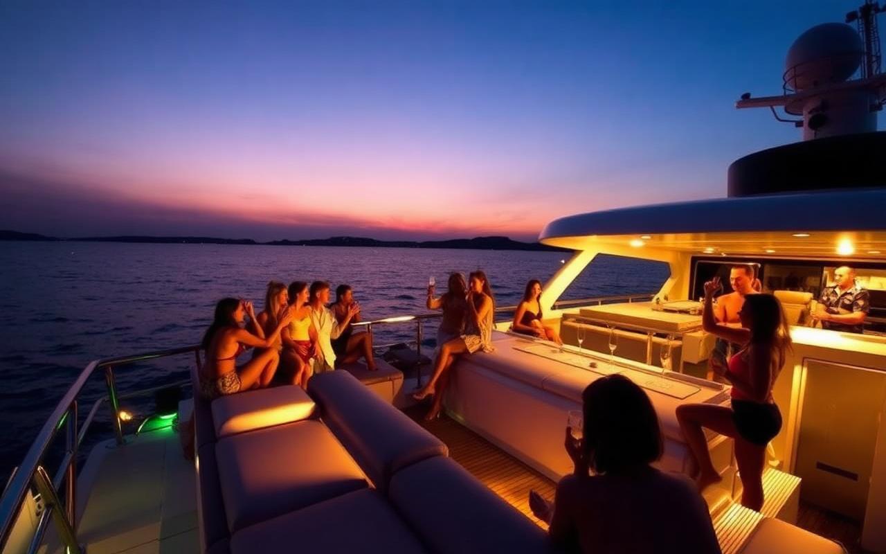 Boat Party in Saint Tropez